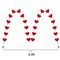 72 Red Hearts Felt Garland - NO DIY - Valentines Red Heart Hanging String Garland - Valentines Decor - Valentine Decorations - Valentines Wedding Anniversary Birthday Party Supplies